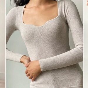 Aritzia Wilfred Tuscany Sweater in Concrete Size Small